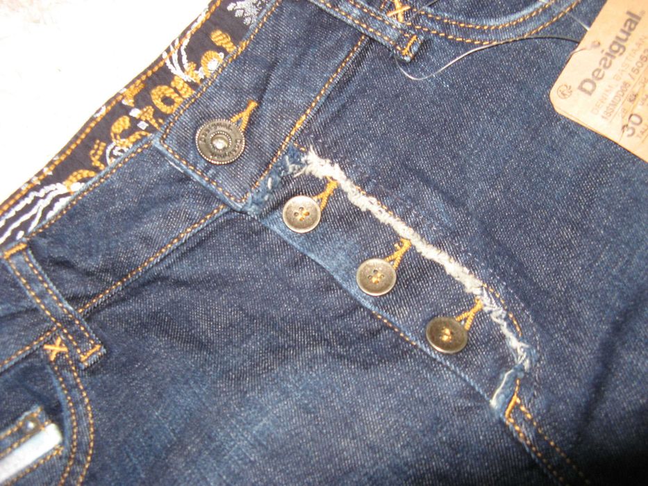 Męskie Nowe Szorty Desigual Jeans Dżins Rozmiar 34