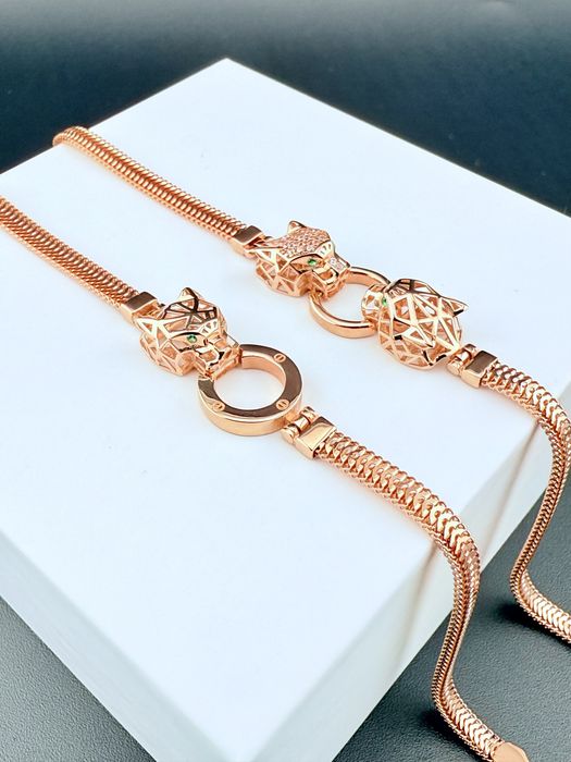 Золотий браслет новий пантера