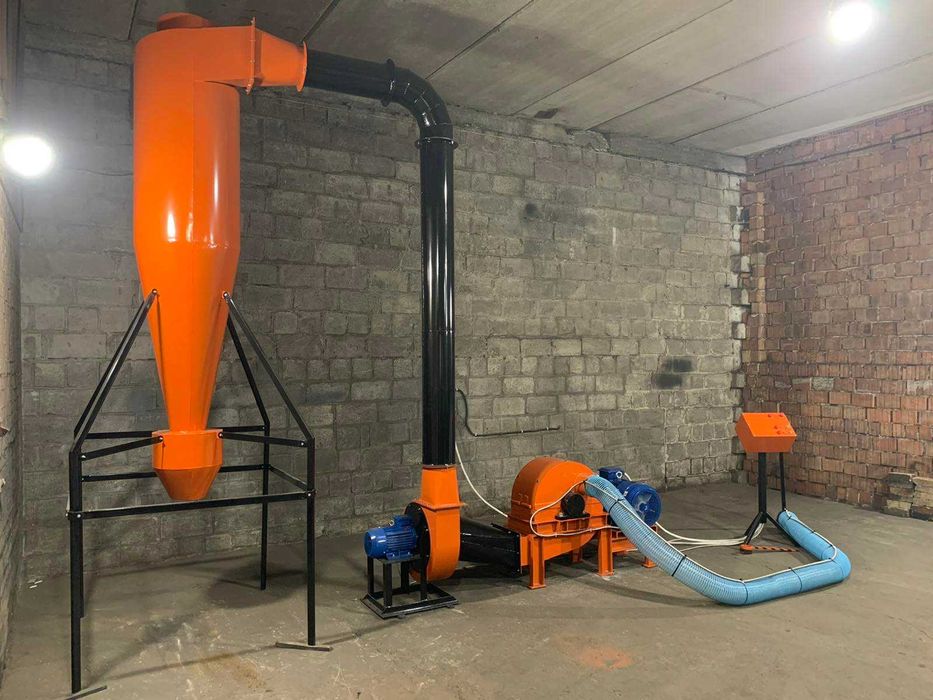 Дробилка молотковая для щепы, древесного угля, зерна