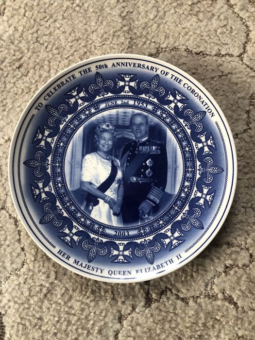 Тарілка вінтажна 50 років коронація її Величності Єлизавети 2