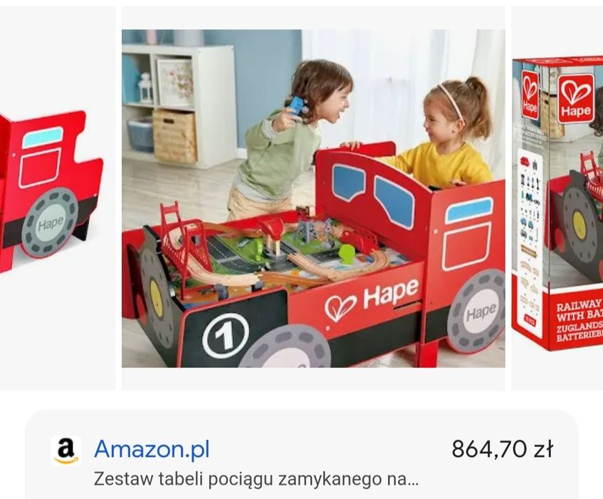 Piciąg do zabawy, z torami