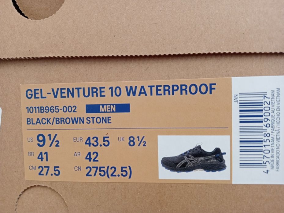 кросівки Asics GEL-VENTURE 10 WATERPROOF 1011B965-002 орігінал