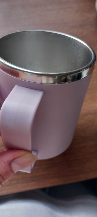 Kubek termiczny Nowy różowy + GRATIS butelka Dafi