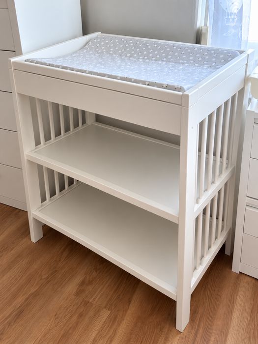 Muda-fraldas IKEA GULLIVER – Branco – Muito bom estado
