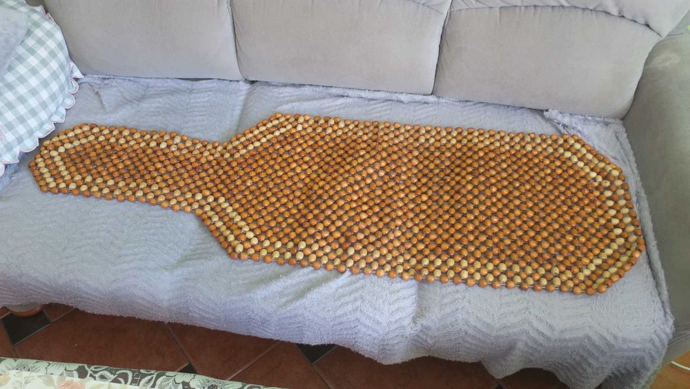 Mata na fotel matokorale mata korale drewniane masażer pokrowce