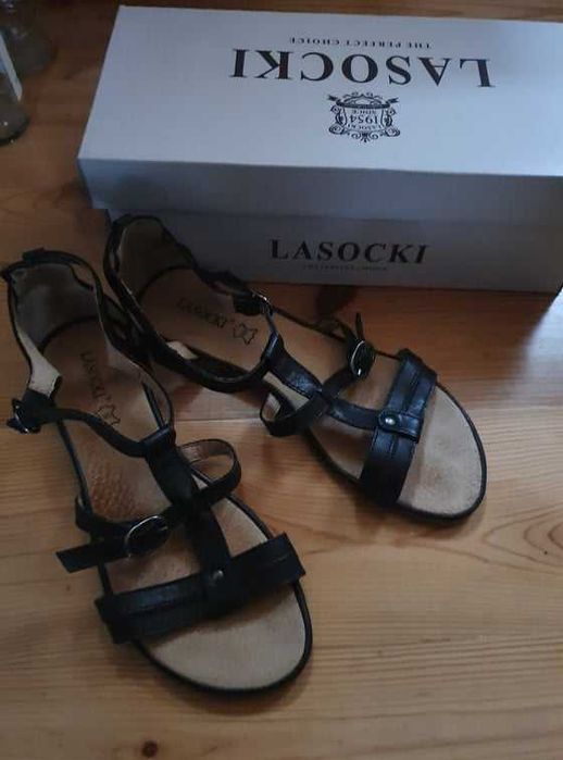 Sandały czarne Lasocki 36