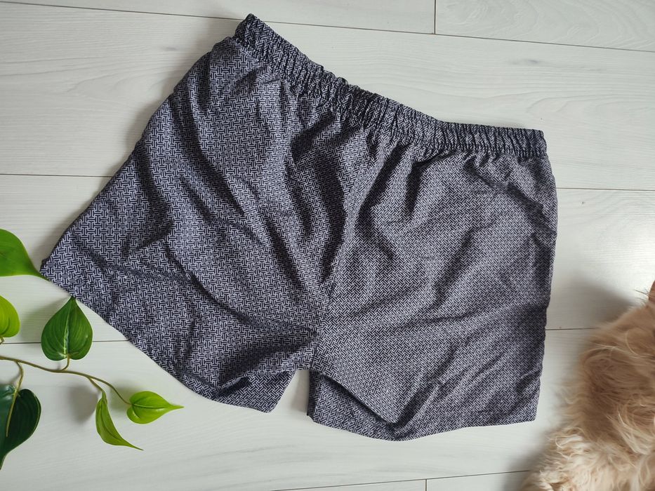 Męskie szare spodenki kąpielowe wiązane sportowe na basen 42 XL
