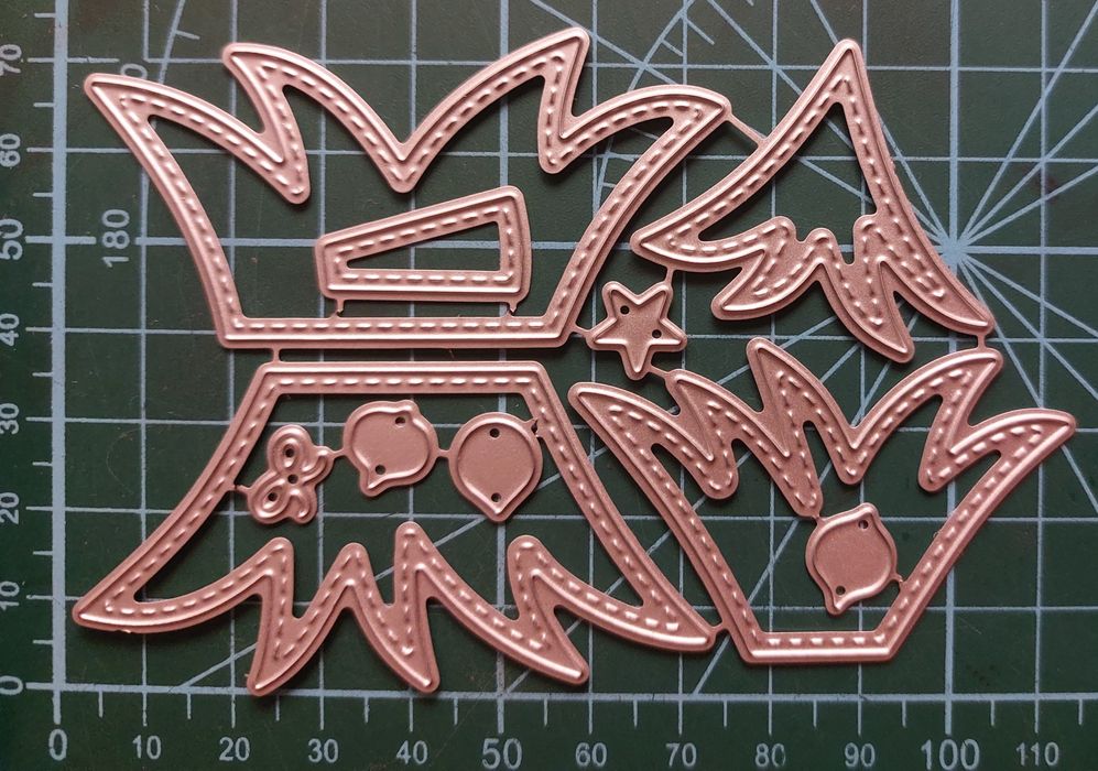 1872. Wykrojnik choinka zima święta scrapbooking