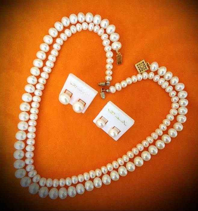 Обмін/продаж Perlmutter перли набір гарнітур  кольє пусети кульчики