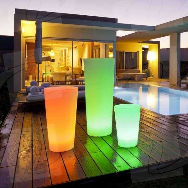 Mobiliario led varias cores