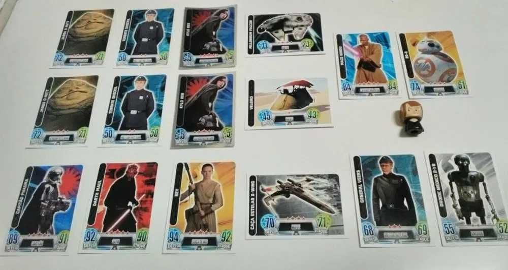 Cartas Force Attax da Saga Star Wars - Coleção Continente