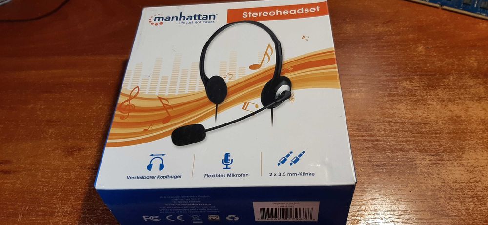 Навушники Manhattan Stereoheadset новые