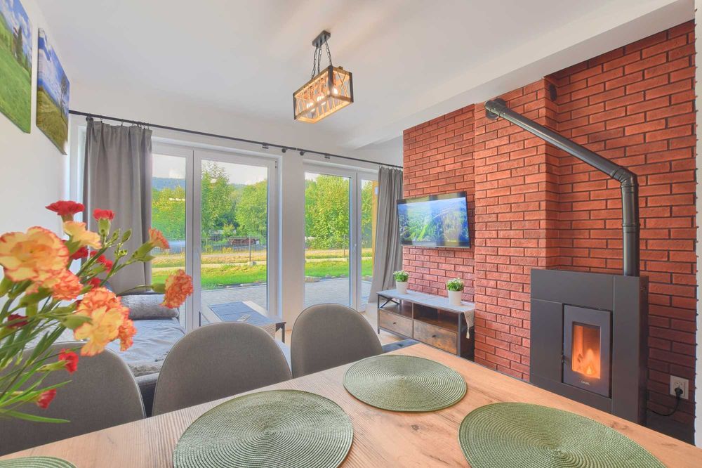 Osada Pod Maliną - Nowy Domek nad Rzeką z Jacuzzi !