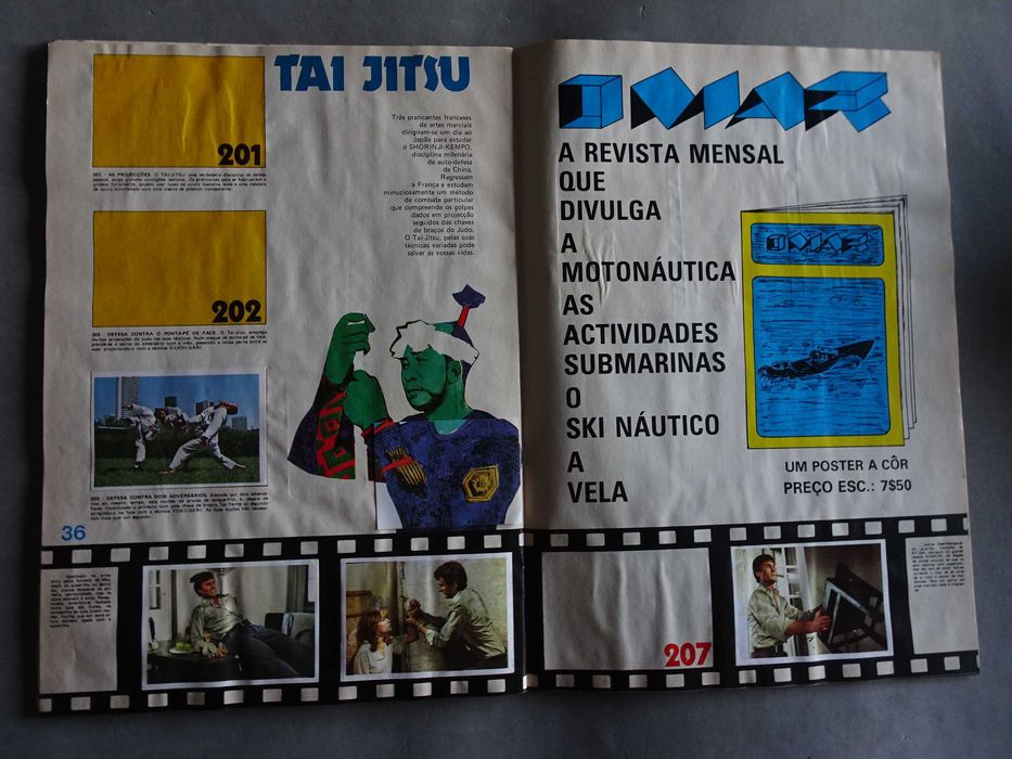 Caderneta de cromos Kung-Fu - Karate (Faltam 44 cromos)