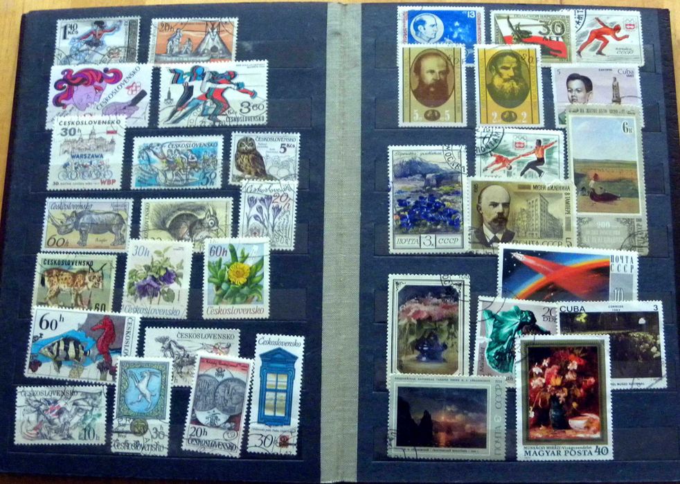 Klaser ze znaczkami, znaczki pocztowe A263