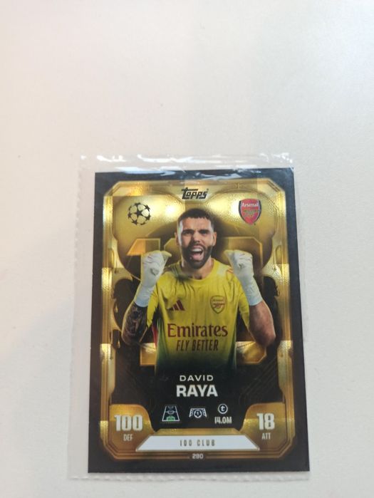 David Raya karta toops 100 Club