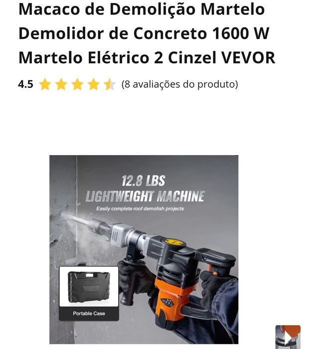 Martelo motopic de demolição