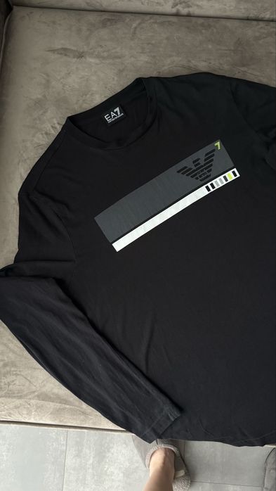 Кофта чорна чоловіча Ea7 Emporio Armani оригінал