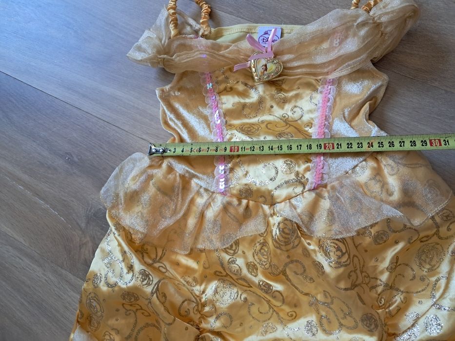 Bella piękna I bestia sukienka strój przebranie 110-116