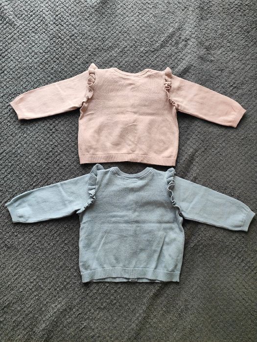 2x sweterek dla dziewczynki HM r. 68