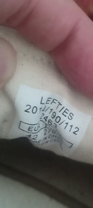 Tênis sapato Lefties n42 caqui