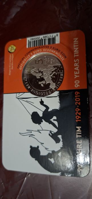 Moeda 90 anos Tintim