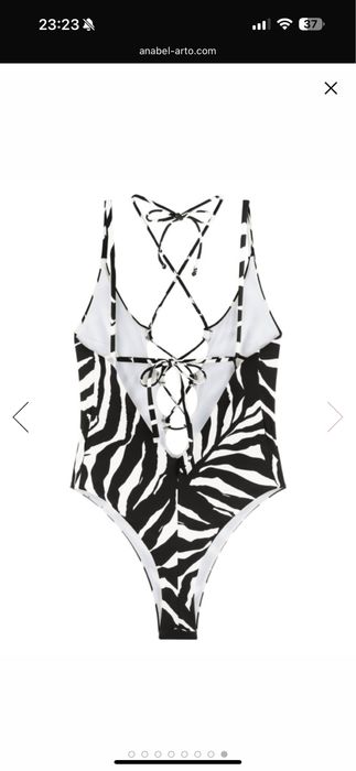 Купальник Anabel Arto суцільний (сплошной , звериный принт, зебра(