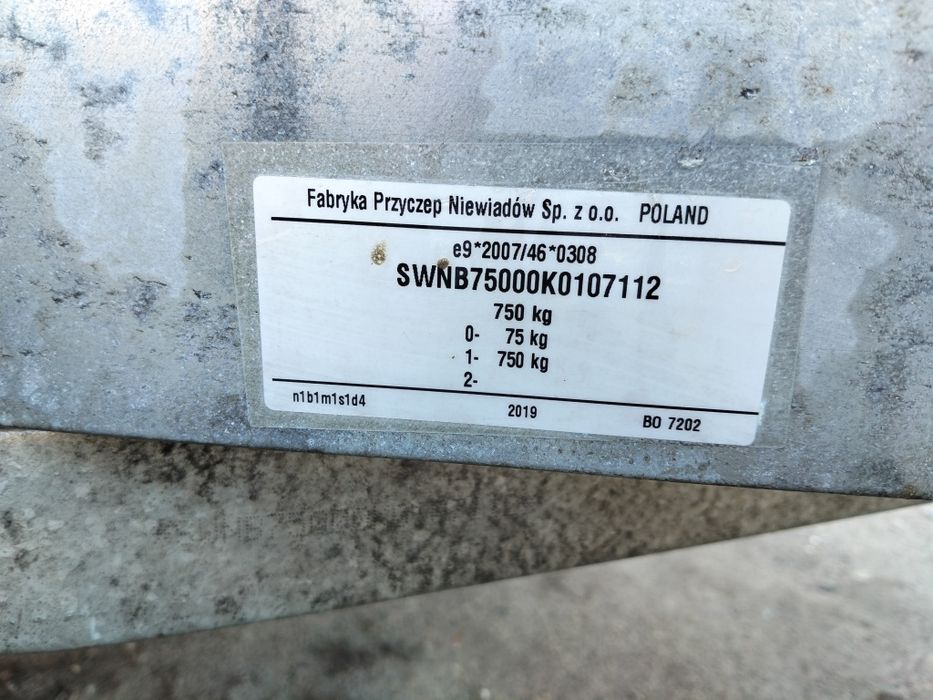 Przyczepka Niewiadów 207x116