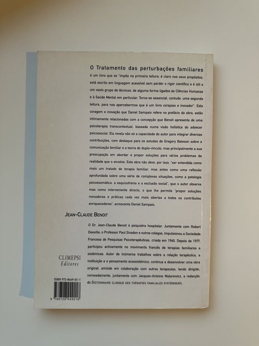 Livro Tratamento das pertubações familiares