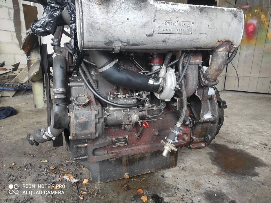 Silnik 4 cyl turbo mwm typ TD226-4 R180 / Renault 103.14/103.54