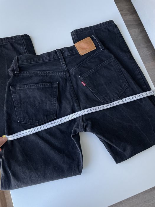 Джинси levi’s 501 90’ чорні w26 (high rise, 100% бавовна)
