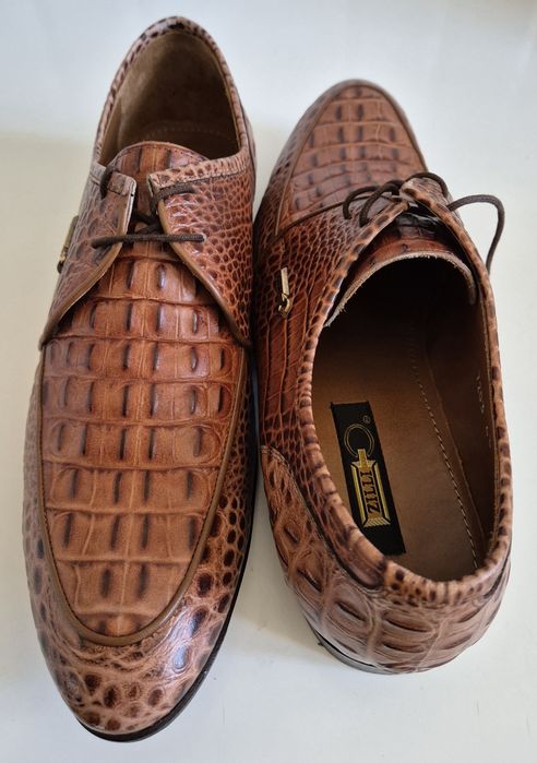 12400 zł w salonie ZILLI roz. 43 skóra naturalna całość HANDMADE Italy