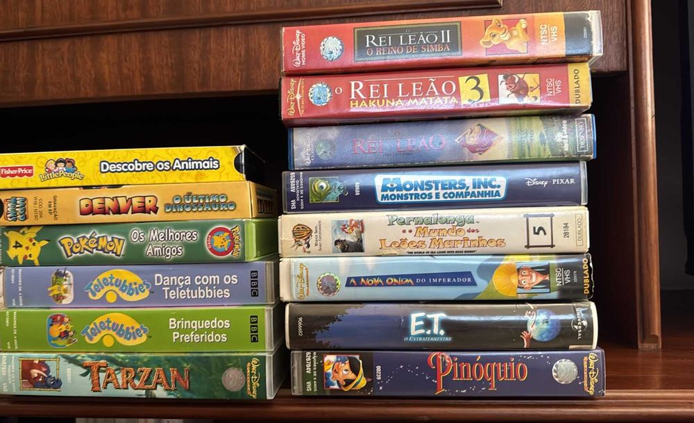 Fitas de VHS para crianças