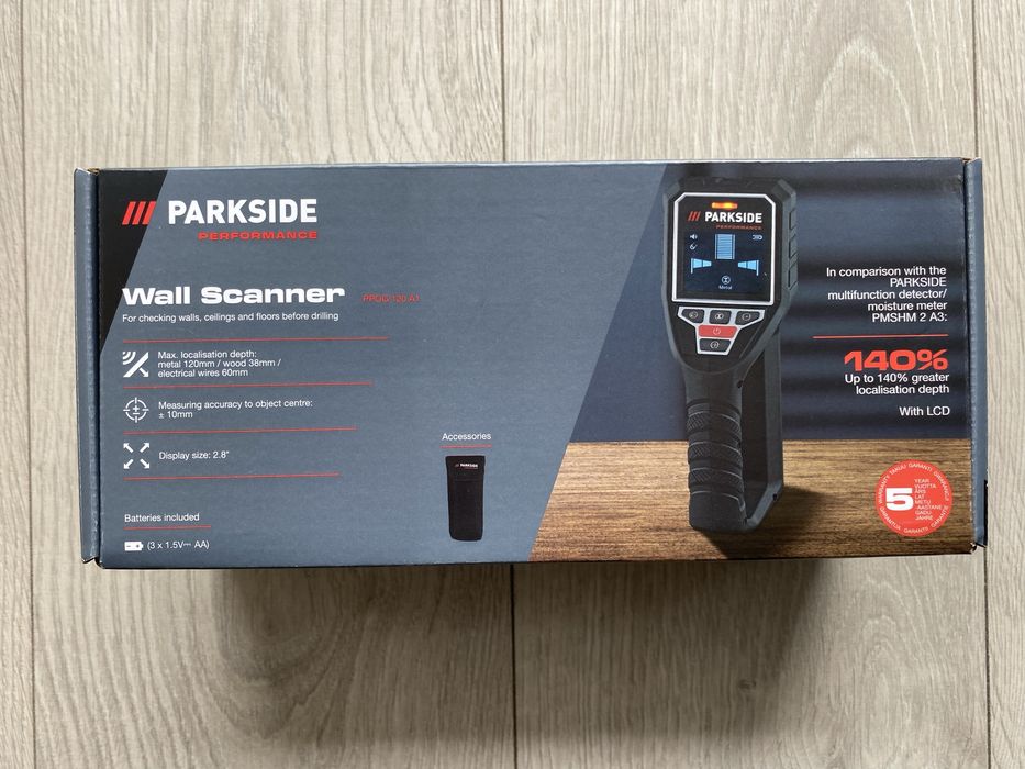 NOWY lokalizator detektor do kabli Parkside Performance PPOG 120 A1