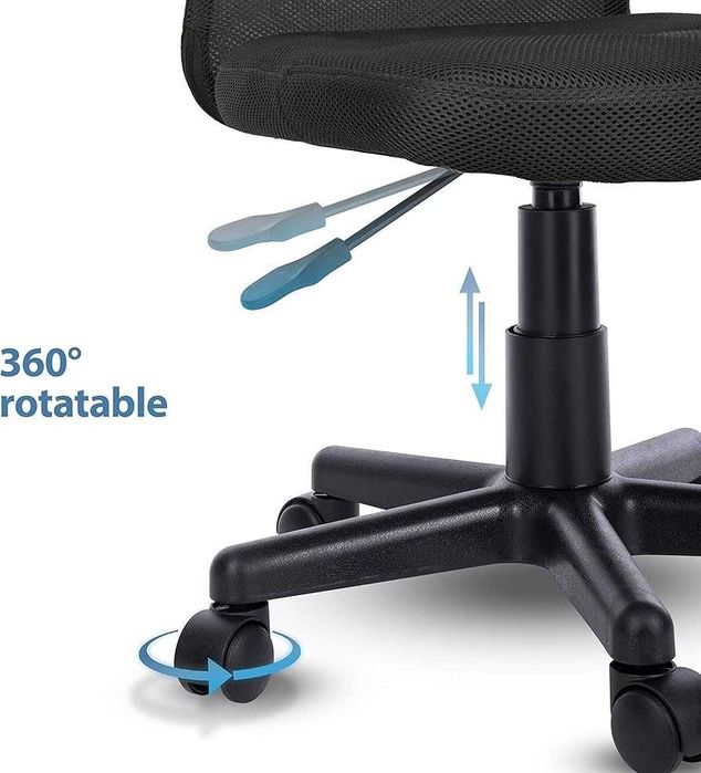 TRESKO Krzesło biurowe, obrotowe lekkobieżne kółka