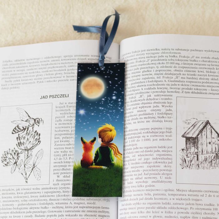 Zakładka do książki, mały książę, rękodzieło