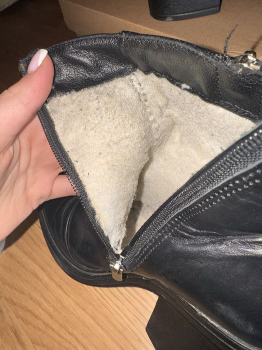 Ботинки кожаные