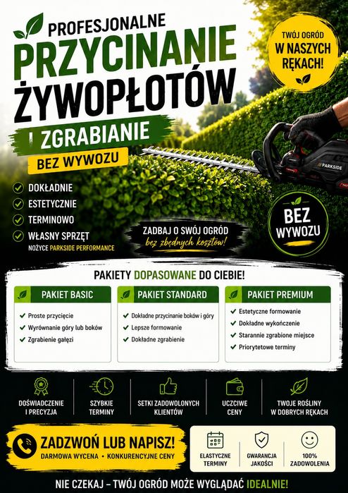 Przycinanie żywopłotów