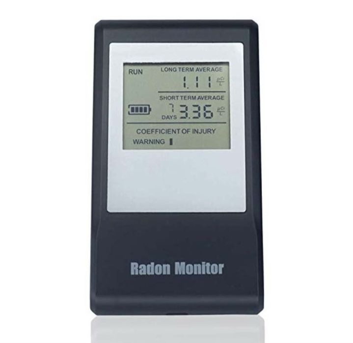 Monitor Digital de Gás Radão Recarregável (Modelo RD-35) | Detector de Radão
