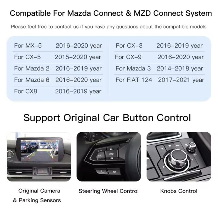K1414 Adapter Moduł  tk78 66 9u0C DO ANDROID AUTO APPLE CARPLAY Mazda