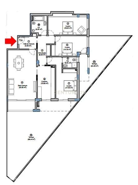 Apartamento T3  R/C com terraço e Churrasqueira — Tavarede, Coimbra