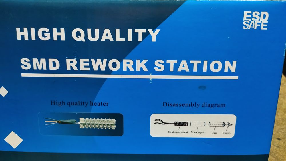 Estação de Dessoldar e Soldar SMDs a Ar Quente 650w - Prok