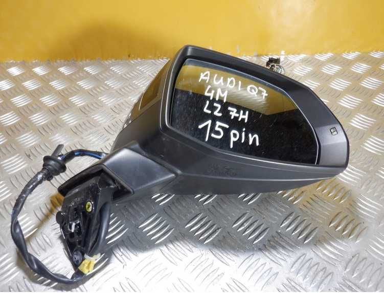 AUDI Q7 4M0 Зеркало праве сіре LZ7H 15 контактів