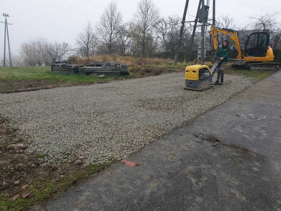 Roboty Ziemne, minikoparka, rozbiórki, kucie młotem, transport