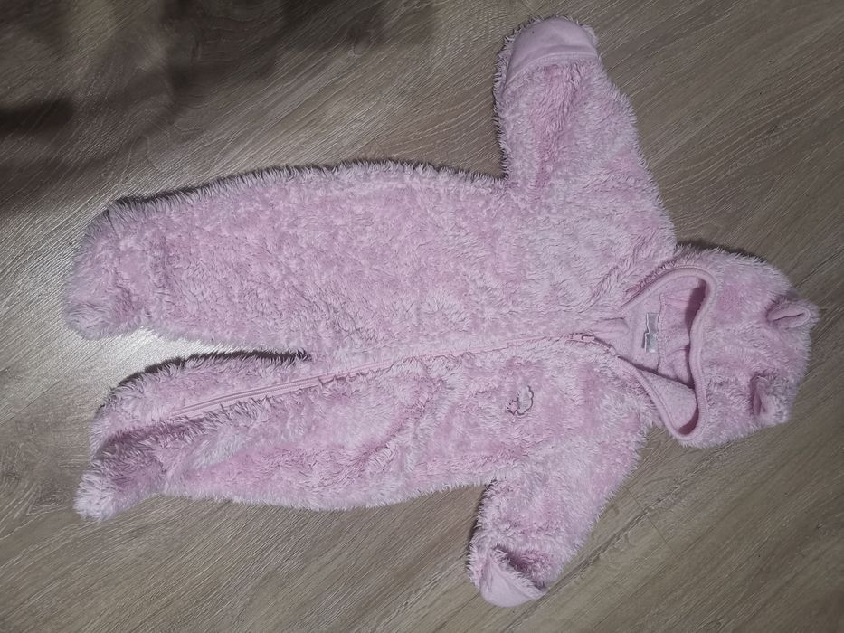 Gruby jesienno zimowy kombinezon niemowlęcy r. 56/62