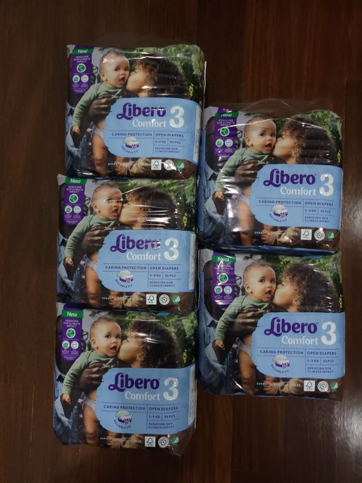 Fraldas Libero Comfort 3 Fraldas (5-9Kg) x30