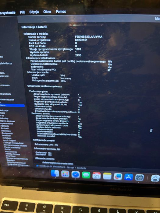 Macbook Air M1 16GB RAM 256 SSD + Etui i obudowa