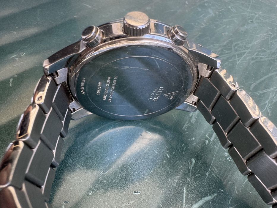 Relógio Guess Homem Cronógrafo Prateado – Original