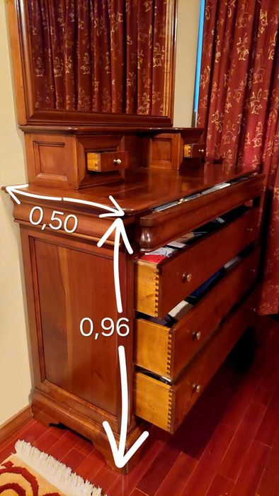 Toucador em Madeira de Cerejeira Maciça