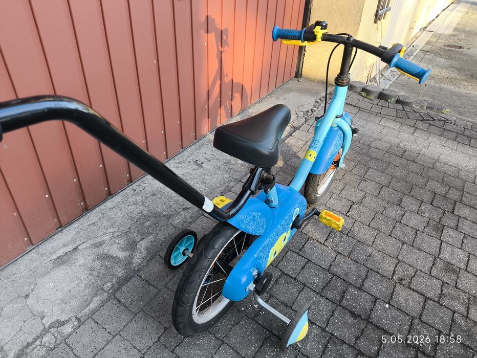 Rowerek btwin, niebieski 14" kola